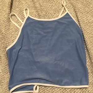 Halter tie up crop top